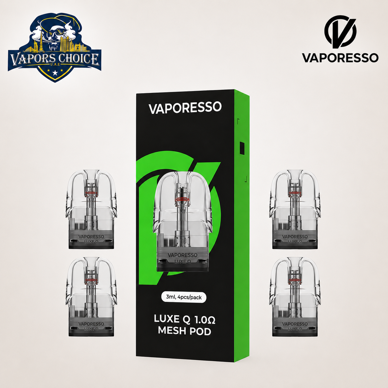 VAPORESSO LUXE Q CARTRIDGE (2PCS & 4PCS)/PACK & UAE & Dubai 