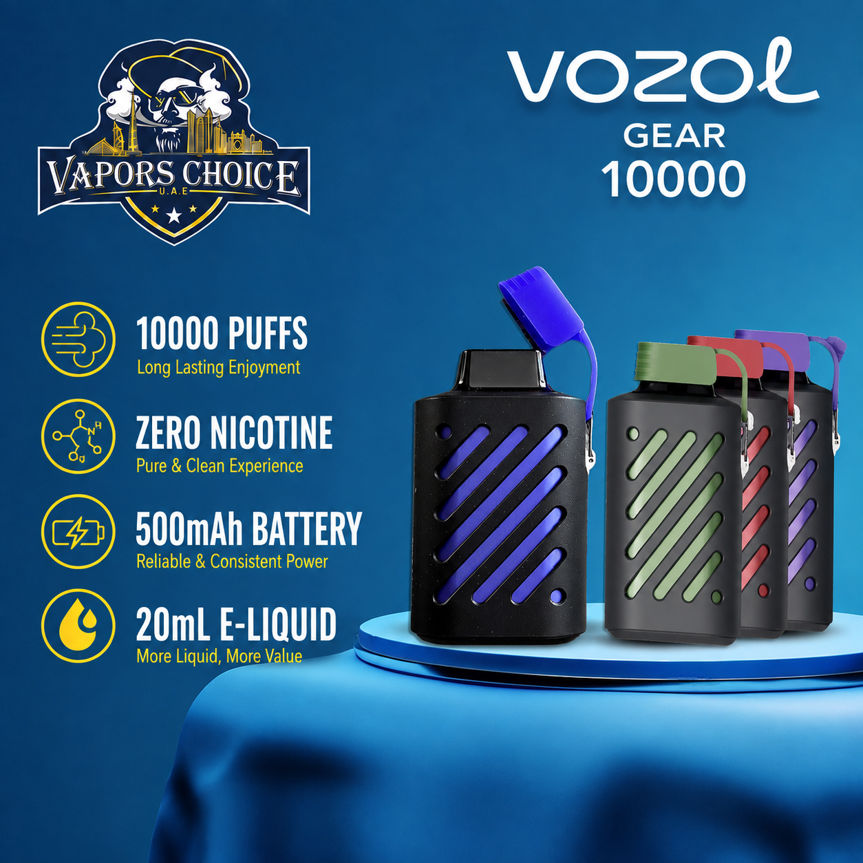 ZERO Nicotine - VOZOL GEAR 10K Puffs Disposable Vape & UAE & Abu Dhabi*Fujairah*Ras Al Khaimah*Umm Al Quwain*Ajman*Sharjah*Dubai