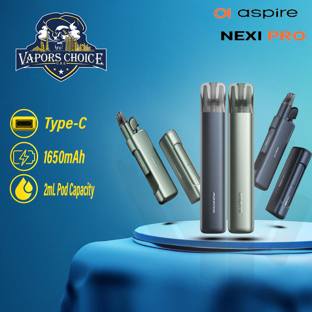 Aspire NEXI PRO Combo Kit 1650 mAh - Vapors Choice UAE Aspire NEXI PRO Combo Kit 1650 mAh - Vapors Choice UAE