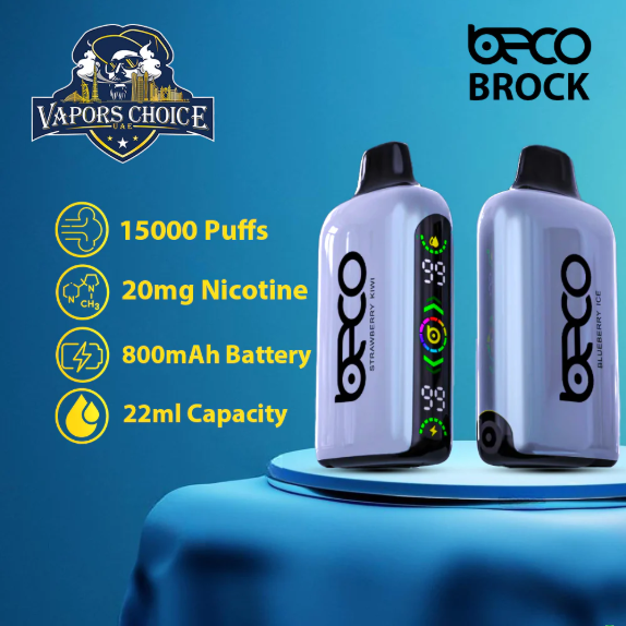 BECO BROCK (20mg) 15000 PUFFS - DISPOSABLE VAPE & UAE & Abu Dhabi 