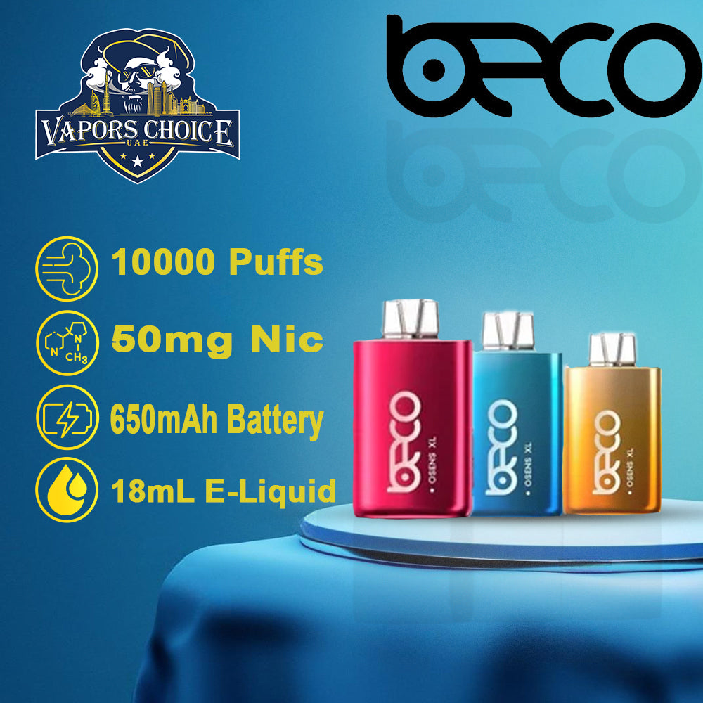 BECO OSENS XL (50mg) 10000 PUFFS - DISPOSABLE VAPE & UAE & Abu Dhabi 