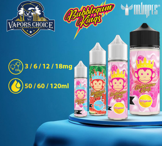 BUBBLEGUM KINGS Series E-Liquids—By DR. VAPE UAE Abu Dhabi 