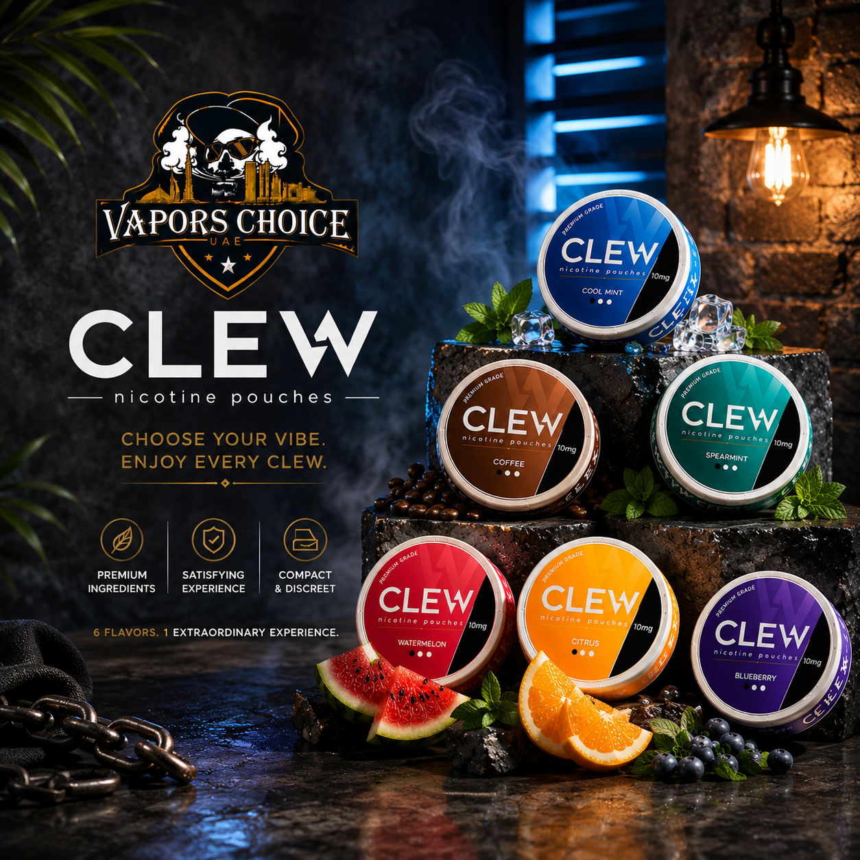 CLEW Nicotine Pouches Sharjah, UAE