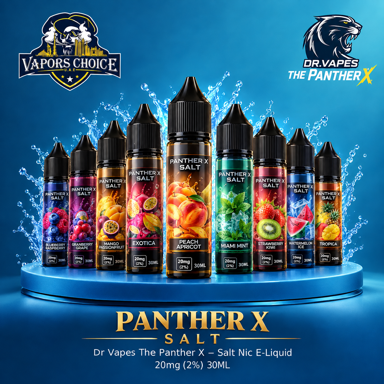 Dr Vapes The Panther X – Salt Nic E-Liquid 20mg (2%) 30ML & UAE &  Abu Dhabi*Fujairah*Ras Al Khaimah*Umm Al Quwain*Ajman*Sharjah*Dubai