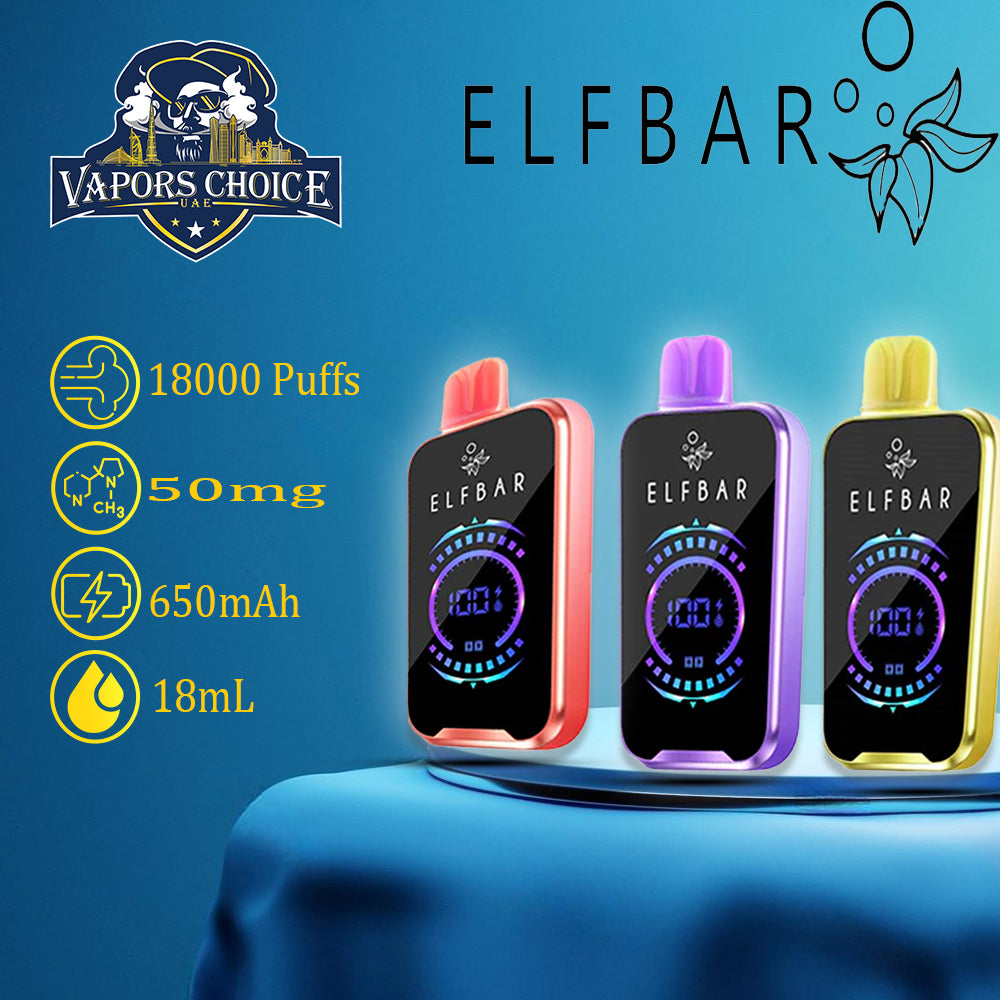 ELF BAR FS18000 PUFFS - (50mg) DISPOSABLE VAPE & UAE & Abu Dhabi 
