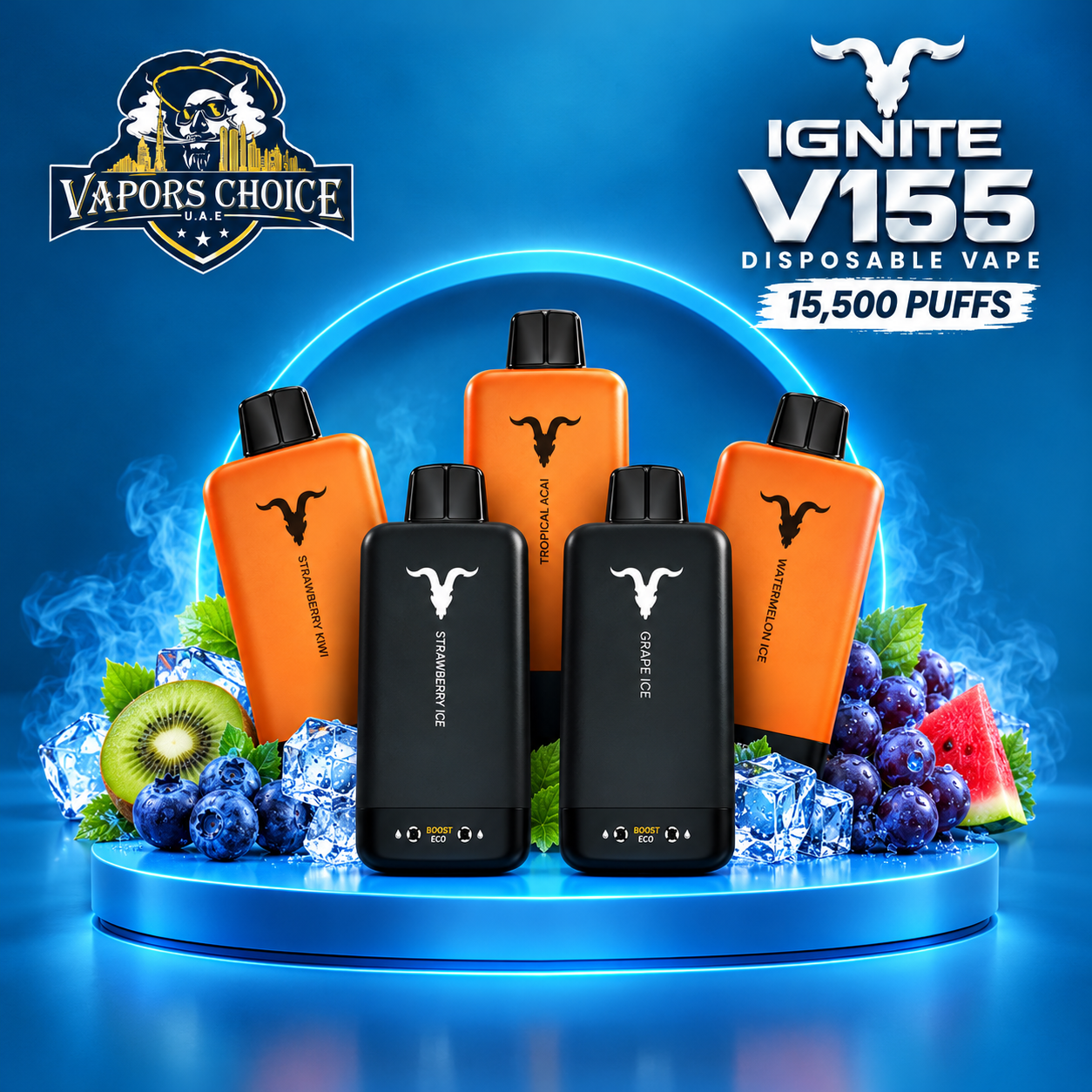 IGNITE V155 Disposable Vape 15500 PUFFS & UAE & Abu Dhabi*Fujairah*Ras Al Khaimah*Umm AlQuwain*Ajman*Sharjah*Dubai