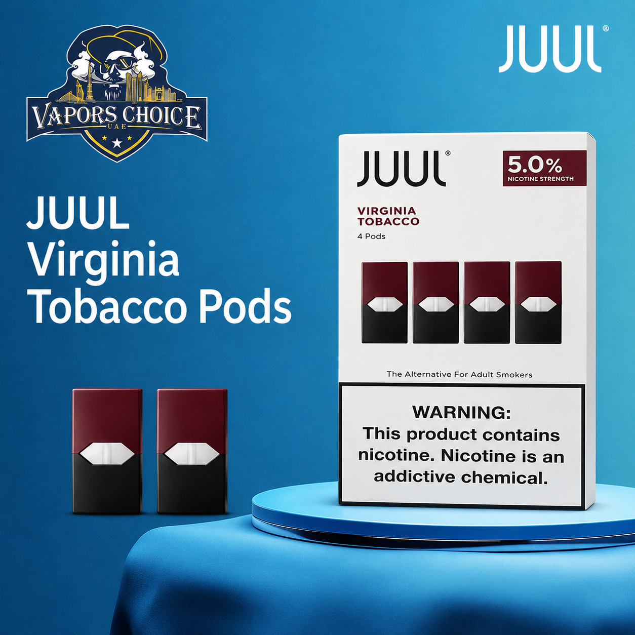 JUUL Virginia Tobacco Pods & Abu Dhabi 