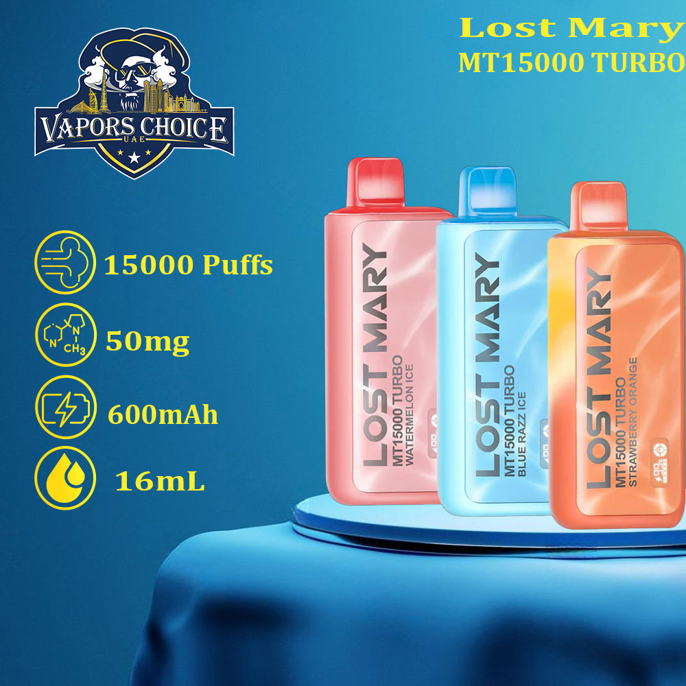 LOST MARY MT15000 (50mg) - 15000 PUFFS DISPOSABLE VAPE TURBO & UAE & ABU DHABI 