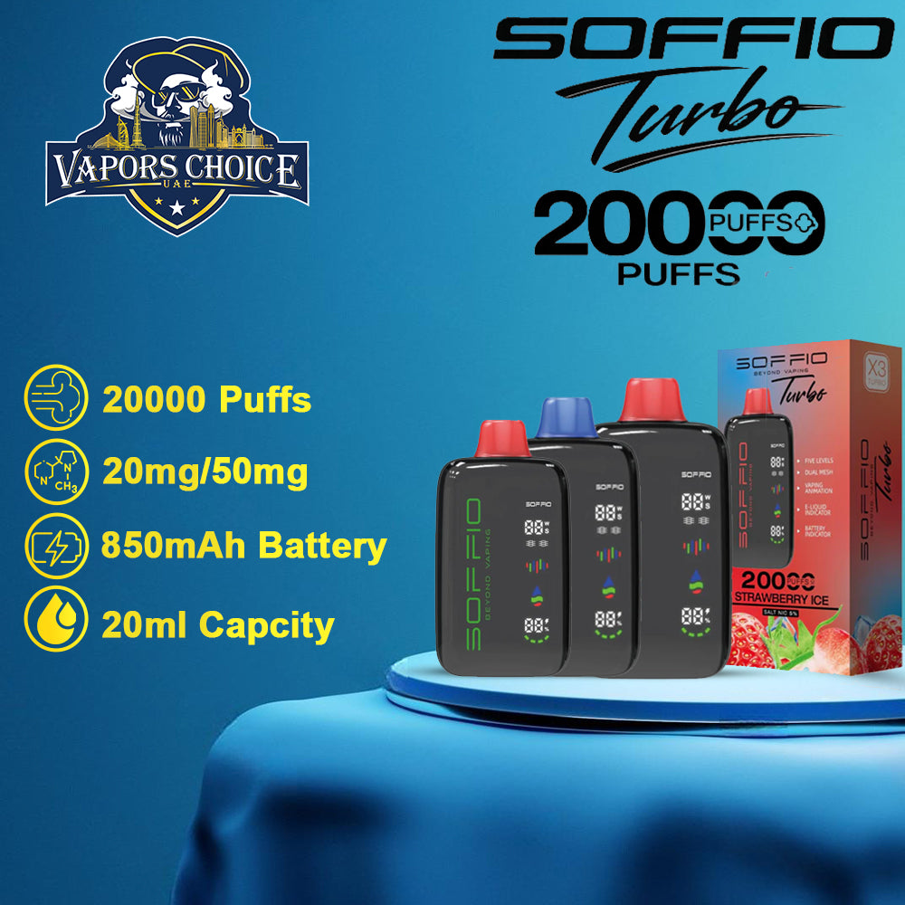 SOFFIO TURBO 20K Disposable Vape & Abu Dhabi