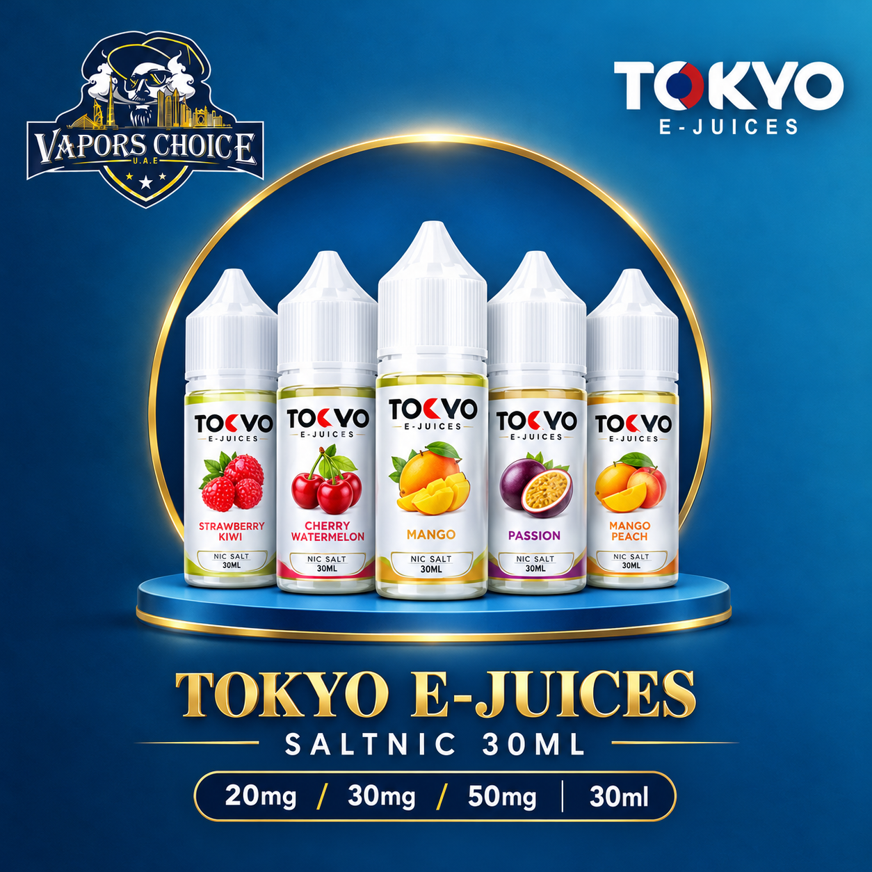 TOKYO E-JUICES SALTNIC 30ML – Classic Series & UAE & Abu Dhabi*Fujairah*Ras Al Khaimah*Umm Al Quwain*Ajman*Sharjah*Dubai