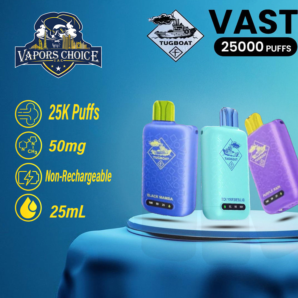 TUGBOAT VAST 25000 PUFFS DISPOSABLE VAPE & UAE & Abu Dhabi
