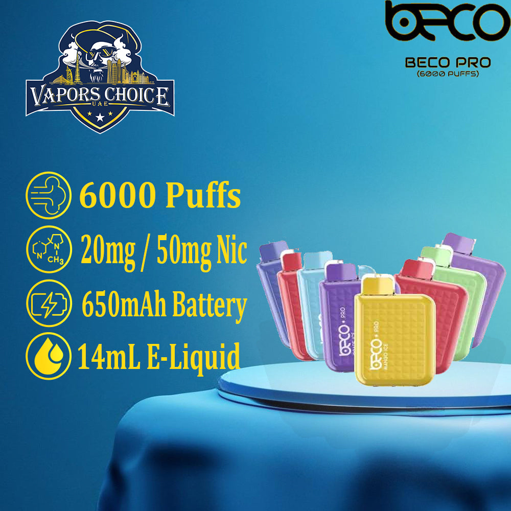 VAPTIO - BECO PRO 6,000 PUFFS (20mg & 50mg) -  DISPOSABLE VAPE & UAE & Abu Dhabi