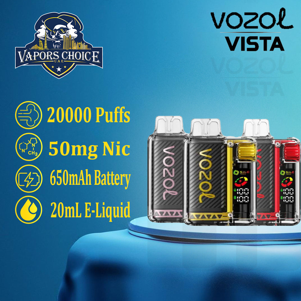 VOZOL VISTA 20K PUFFS (50mg) DISPOSABLE VAPE & UAE & Abu Dhabi 