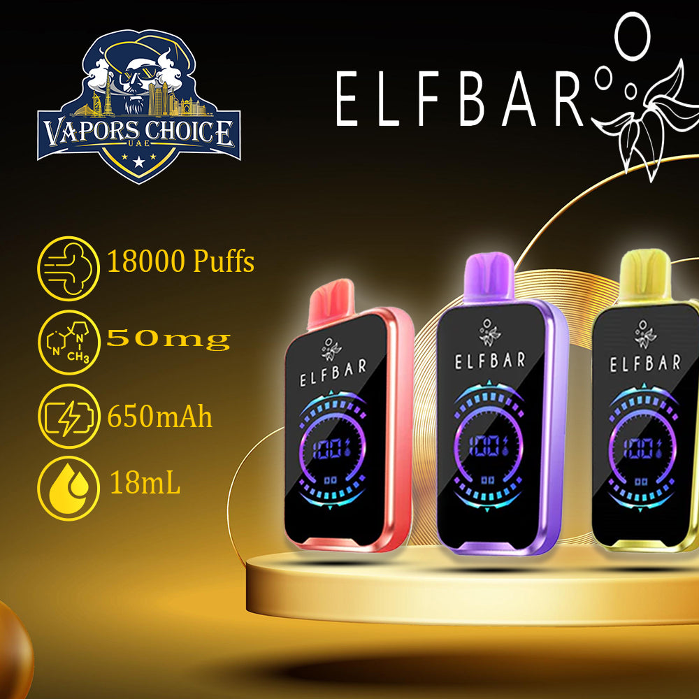 ELF BAR FS18000 PUFFS - (50mg) DISPOSABLE VAPE & UAE Dubai 