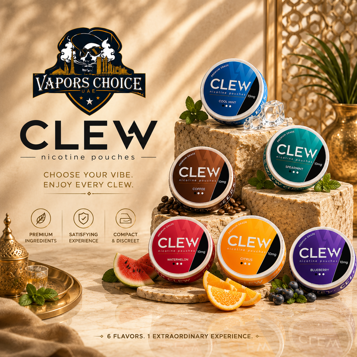 CLEW Nicotine Pouches Dubai, UAE 