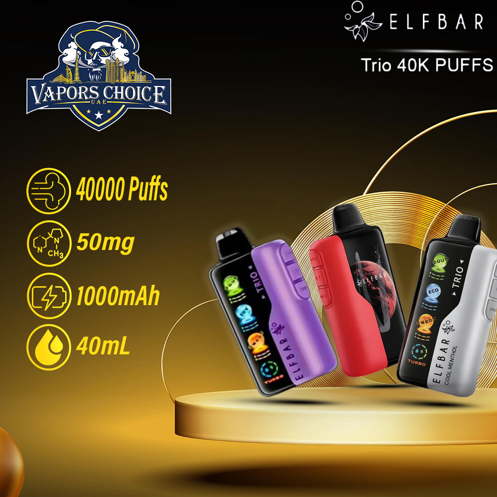 ELF BAR Trio 40K Puffs Disposable Vape & UAE & Dubai 