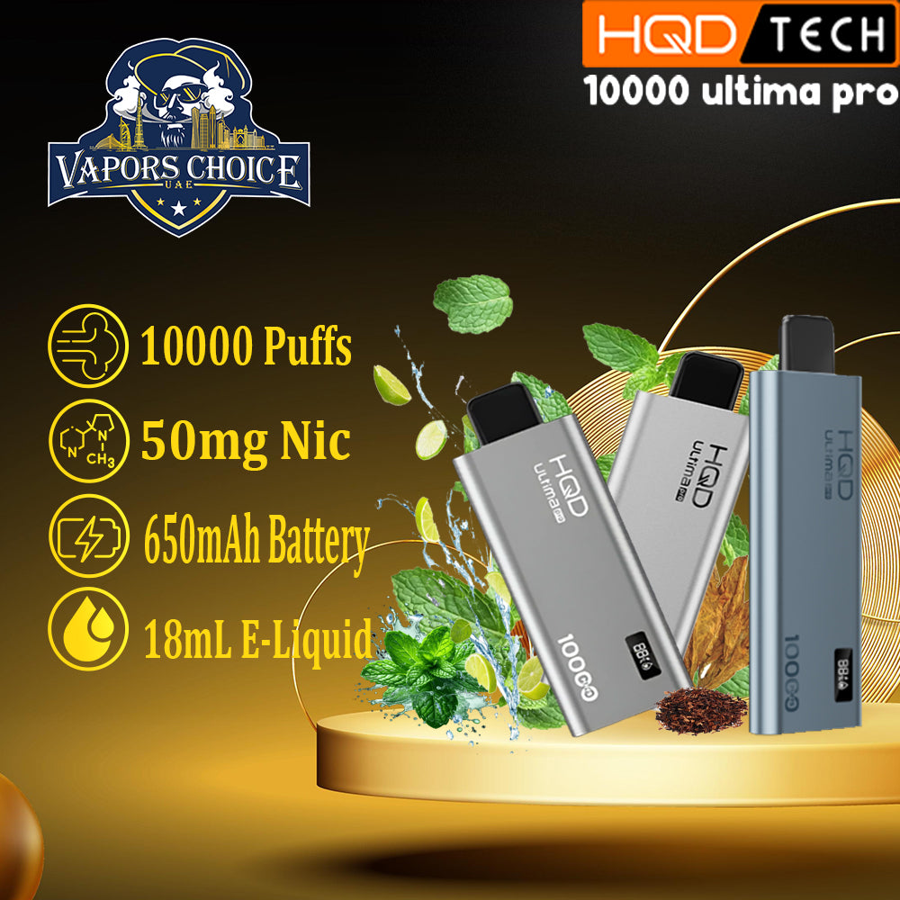 HQD ULTIMA PRO (50mg) - 10000 PUFFS DISPOSABLE VAPE & UAE & Dubai 