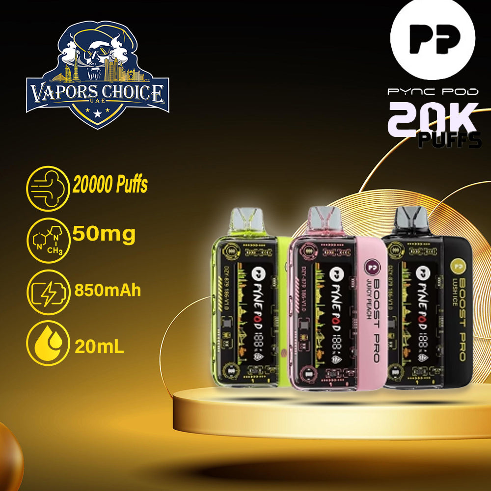 PYNE POD BOOST PRO 20000 PUFFS (50mg) - DISPOSABLE VAPE & UAE & DUbai 