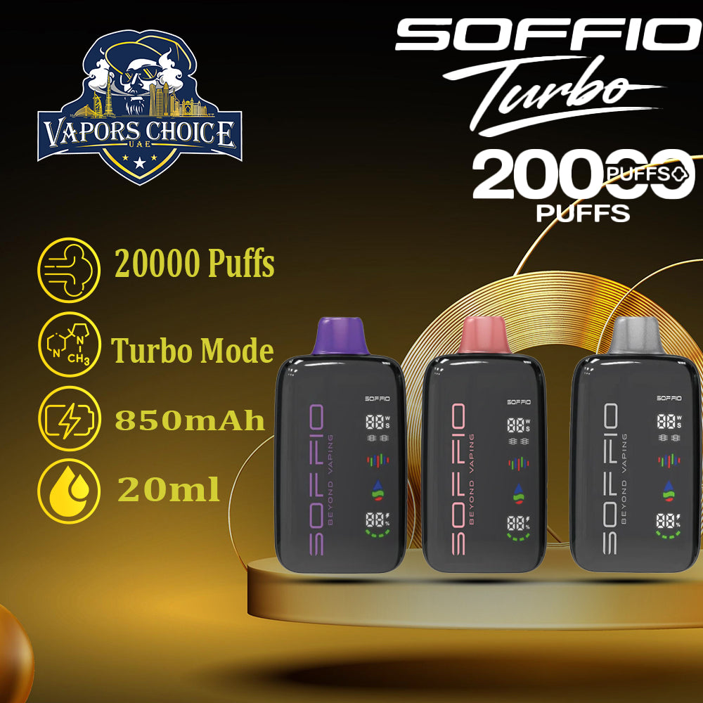 SOFFIO TURBO 20K Disposable Vape UAE Abu Dhabi 