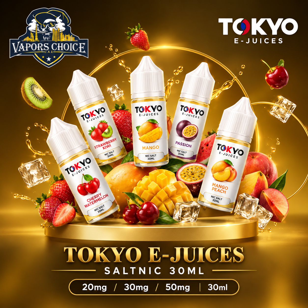 TOKYO E-JUICES SALTNIC 30ML – Classic Series & UAE &  Abu Dhabi*Dubai*Sharjah*Ajman*Umm Al Quwain*Ras Al Khaimah*Fujairah