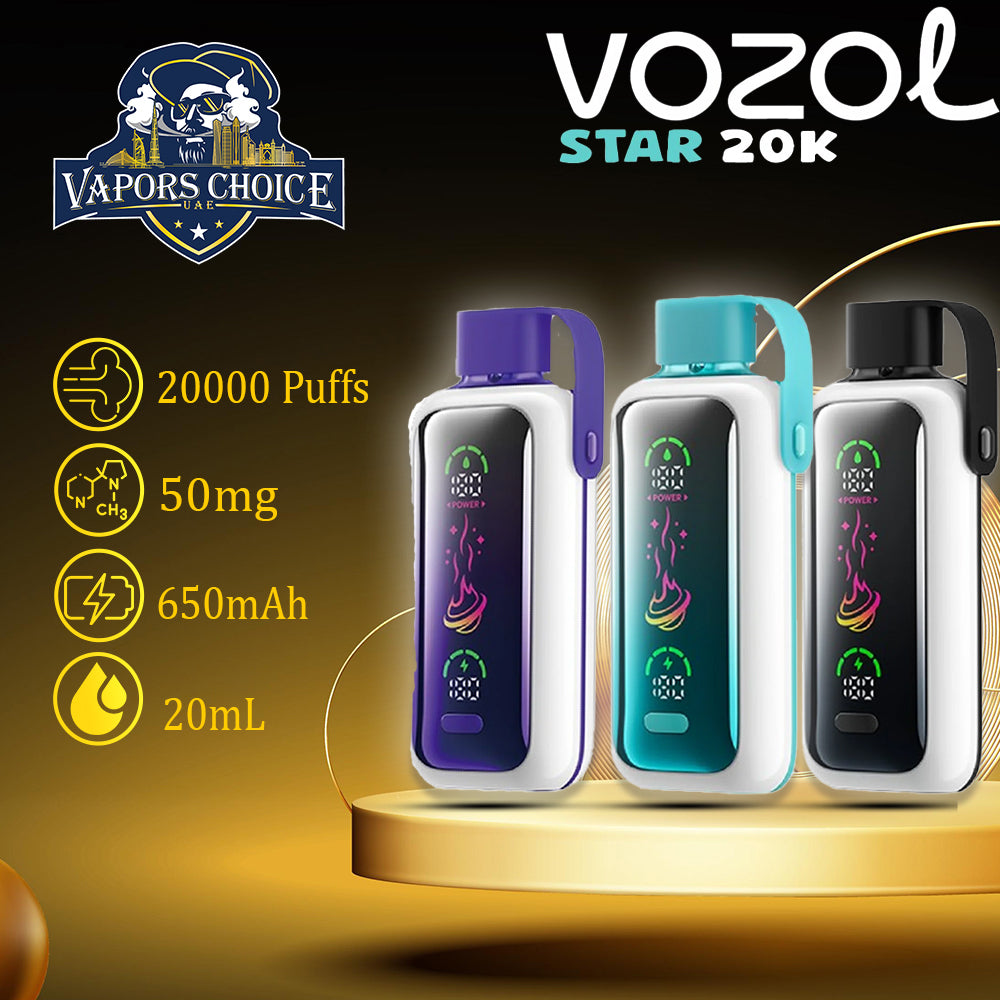 VOZOL STAR 20K PUFFS (50mg) DISPOSABLE VAPE & UAE & Dubai 