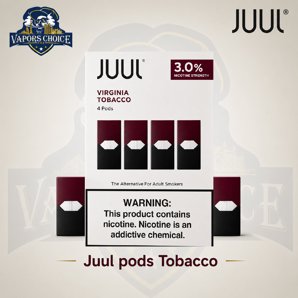 JUUL Virginia Tobacco Pods & Ajman 