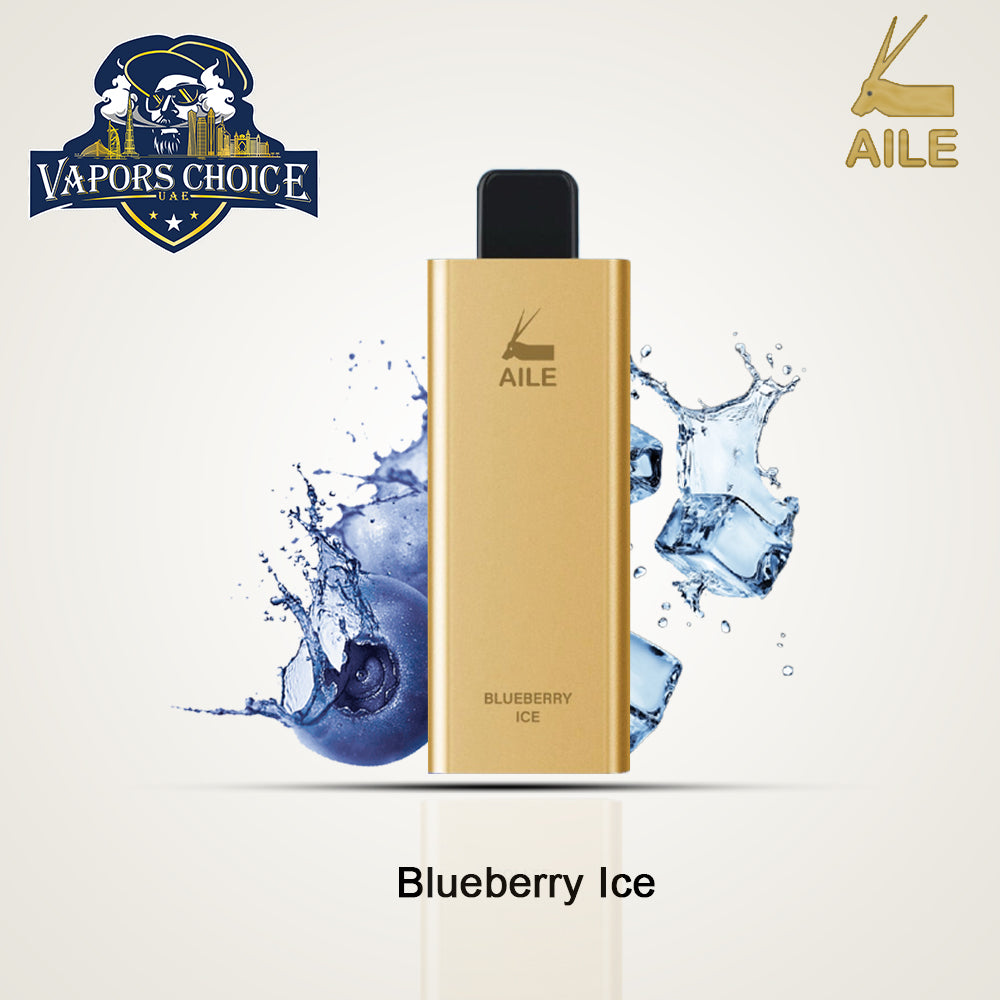 AILE GOLDEN BAR (20mg) 6000 PUFFS - DISPOSABLES VAPE Blueberry Ice UAE Abu Dhabi & Al Ain