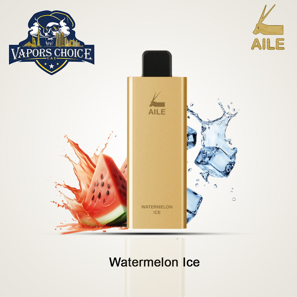 AILE GOLDEN BAR (20mg) 6000 PUFFS - DISPOSABLES VAPE Watermelon Ice UAE Dubai & Al Ain