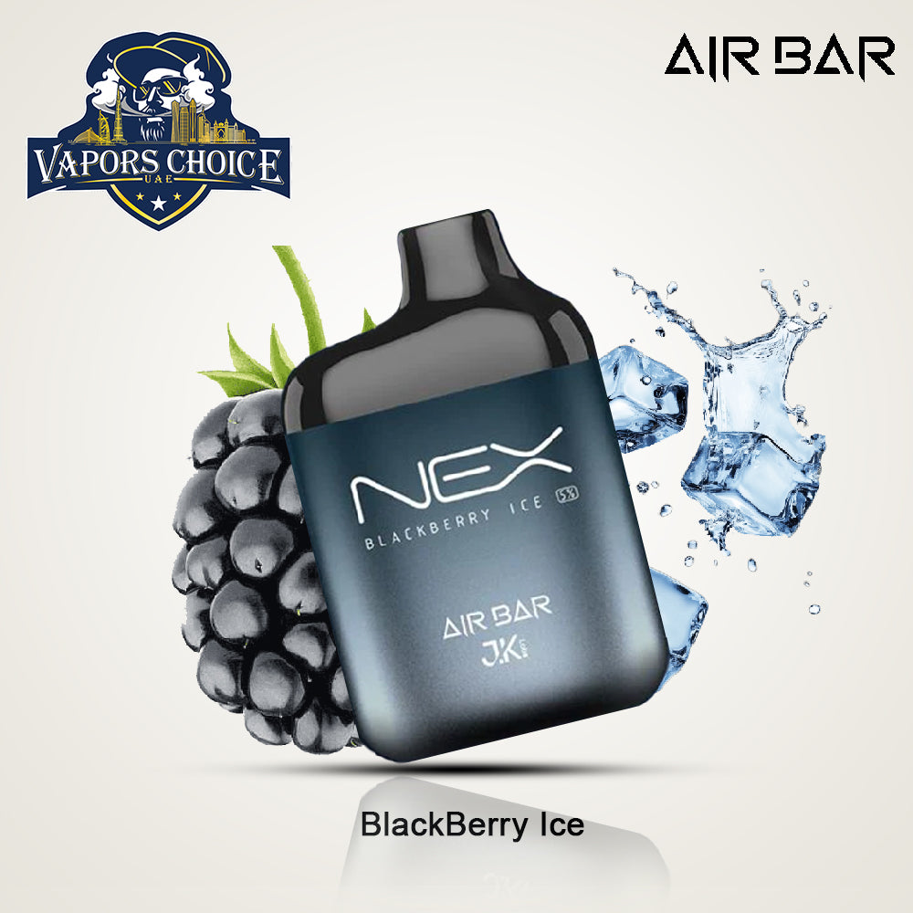 AIR BAR NEX (20mg & 50mg) 6500 PUFFS - DISPOSABLE VAPE Blackberry Ice UAE Abu Dhabi