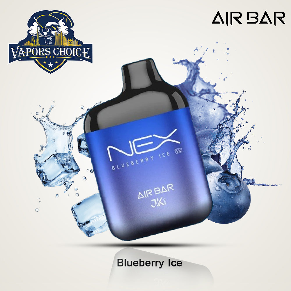 AIR BAR NEX (20mg & 50mg) 6500 PUFFS - DISPOSABLE VAPE Blueberry Ice UAE Ajman