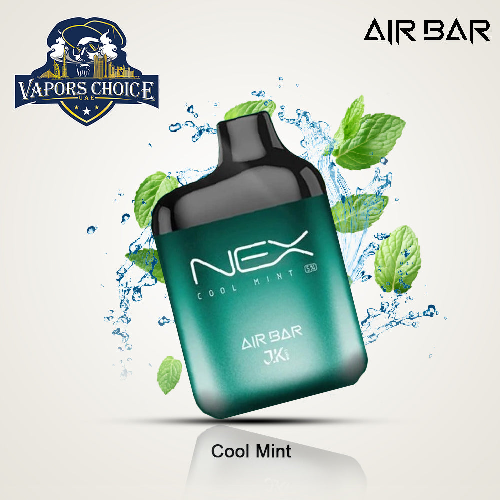 AIR BAR NEX (20mg & 50mg) 6500 PUFFS - DISPOSABLE VAPE Cool Mint UAE Al Sharjah