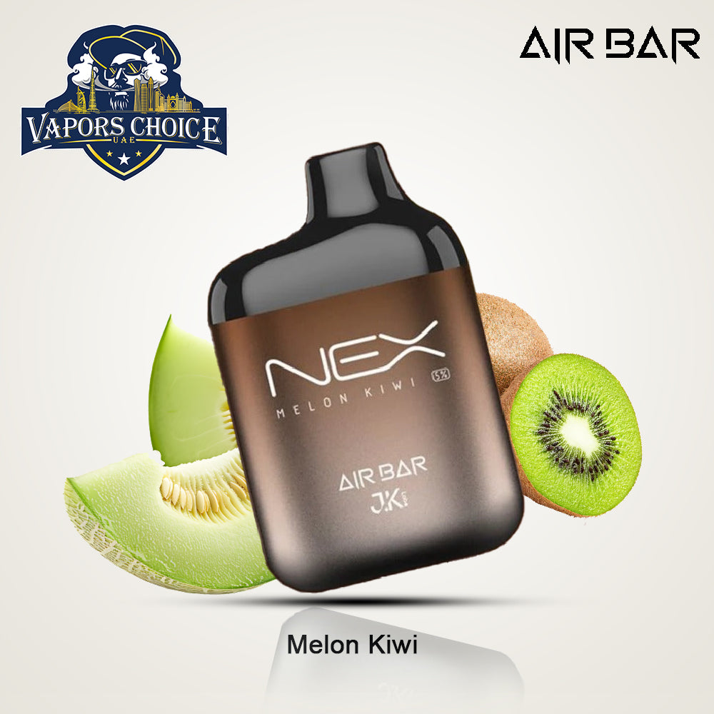AIR BAR NEX (20mg & 50mg) 6500 PUFFS - DISPOSABLE VAPE Melon Kiwi UAE AL Ain