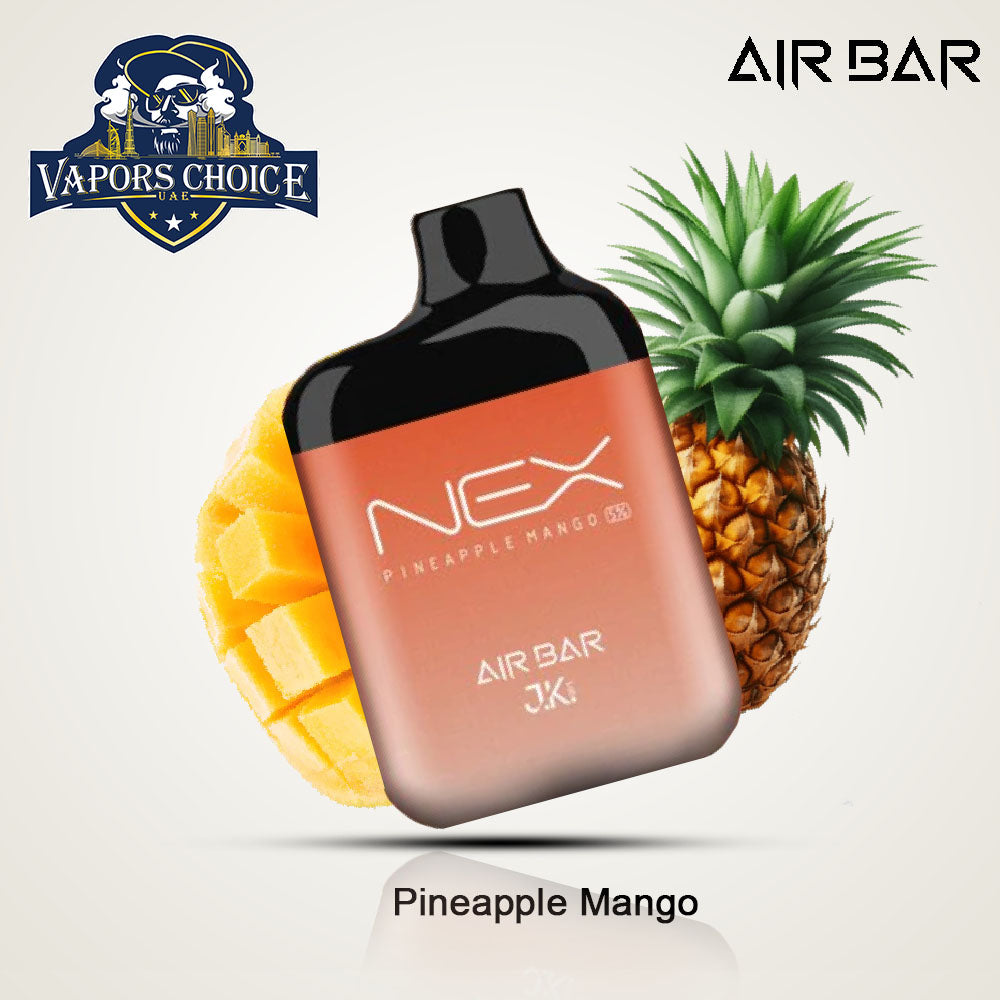 AIR BAR NEX (20mg & 50mg) 6500 PUFFS - DISPOSABLE VAPE Pineapple Mango UAE Abu Dhabi  Dubai