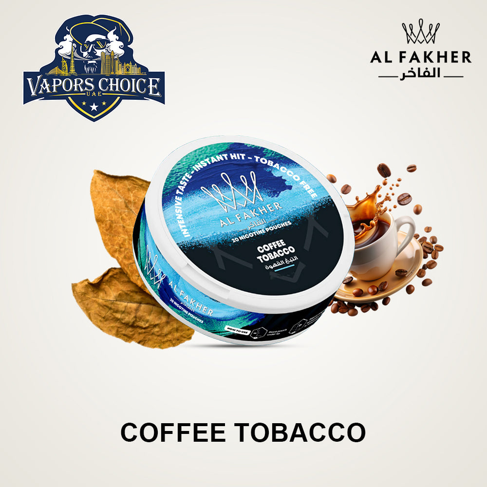 AL Fakher Nicotine Pouches Coffee Tobacco UAE Ras Al Khaimah