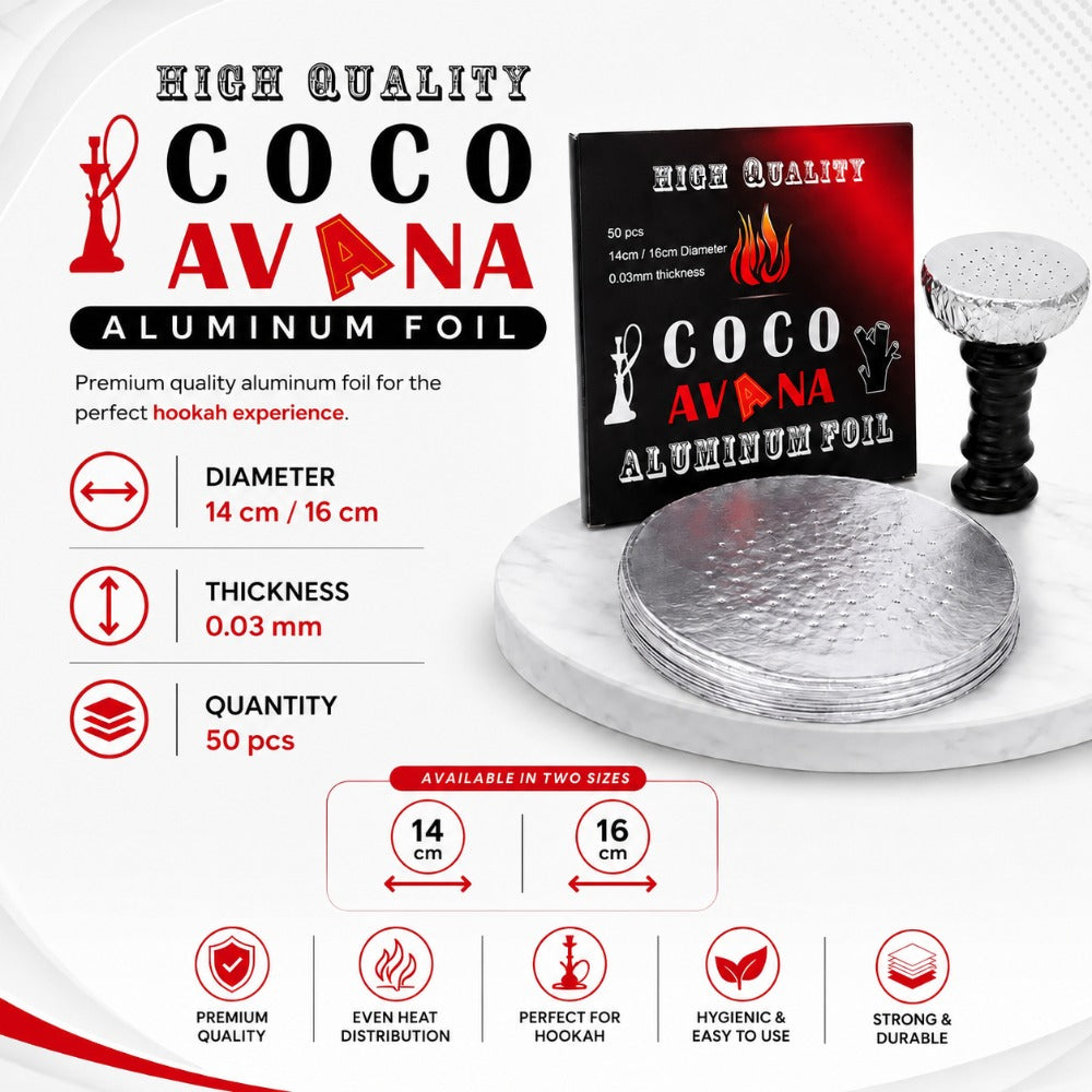 ALUMINUM FOIL SQUARE – Premium Shisha Aluminum Foil for Traditional Hookah Sessions UAE DUBAI 