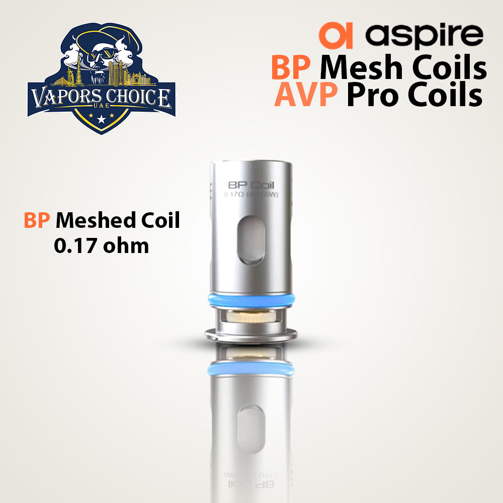 ASPIRE BP Mesh Coils & AVP Pro Replacement Coils BP Meshed Coil 0.17 ohm UAE Ajman