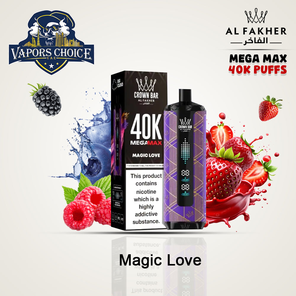 Al Fakher MegaMax 40K – Buy Authentic Crown Bar  in Dubai & UAE Magic Love UAE Dubai 