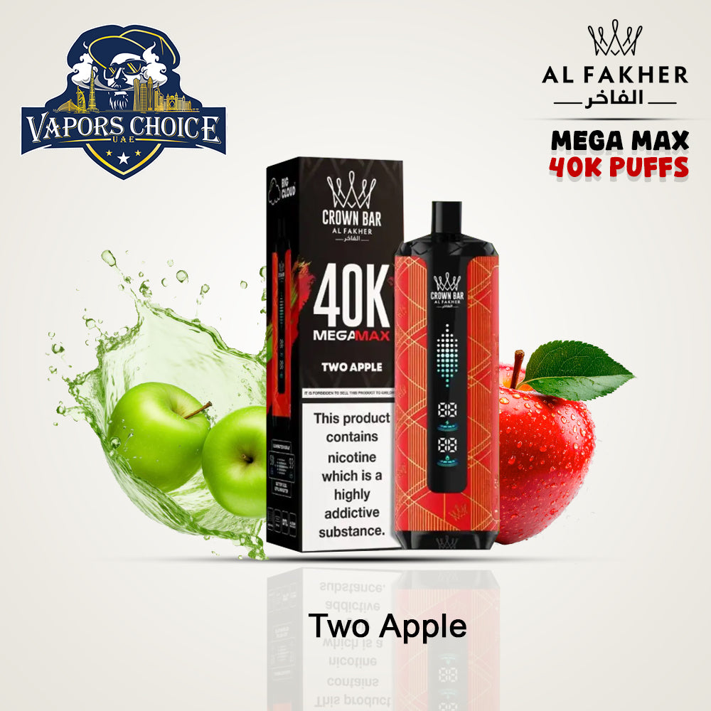 Al Fakher MegaMax 40K – Buy Authentic Crown Bar  in Dubai & UAE Two Apple UAE Sharjah & Ajman