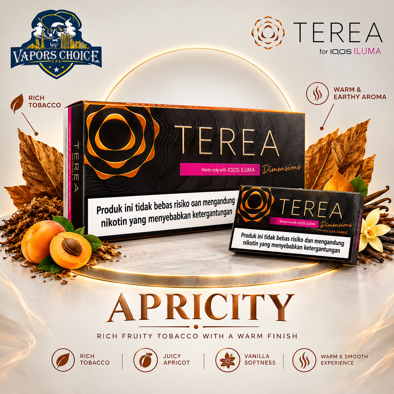 IQOS TEREA Sticks Indonesia (10 Packs) & Apricity & UAE & Fujairah