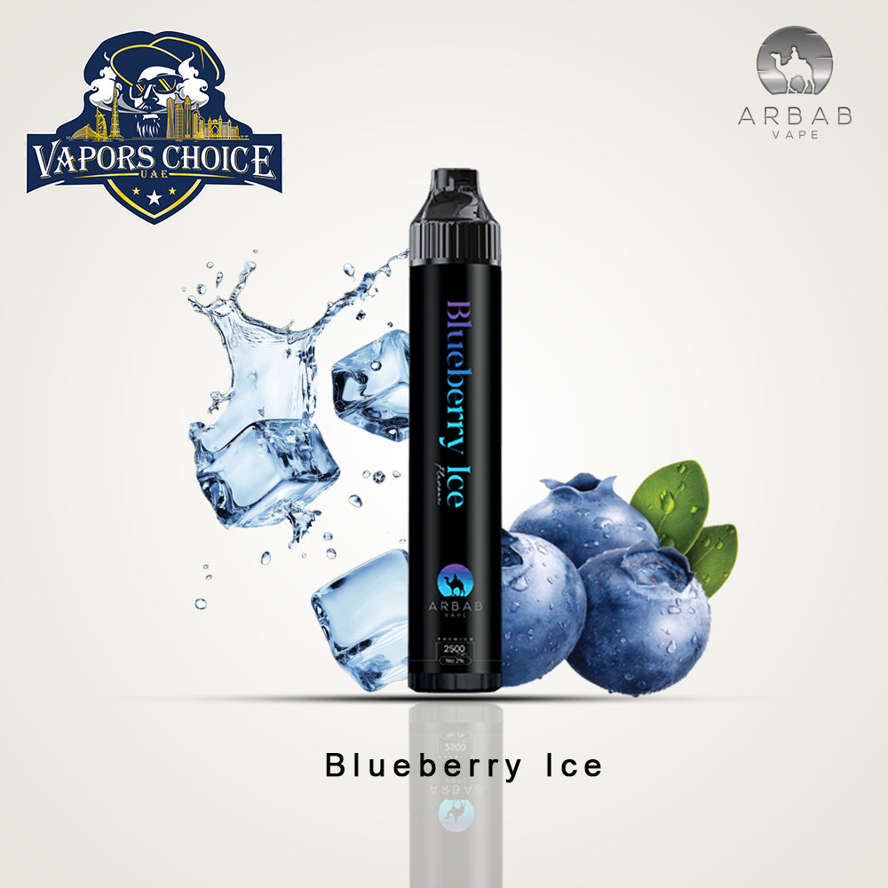 Arbab Vape (20mg) 2500 PUFFS - DISPOSABLE VAPE Blueberry Ice UAE Dubai