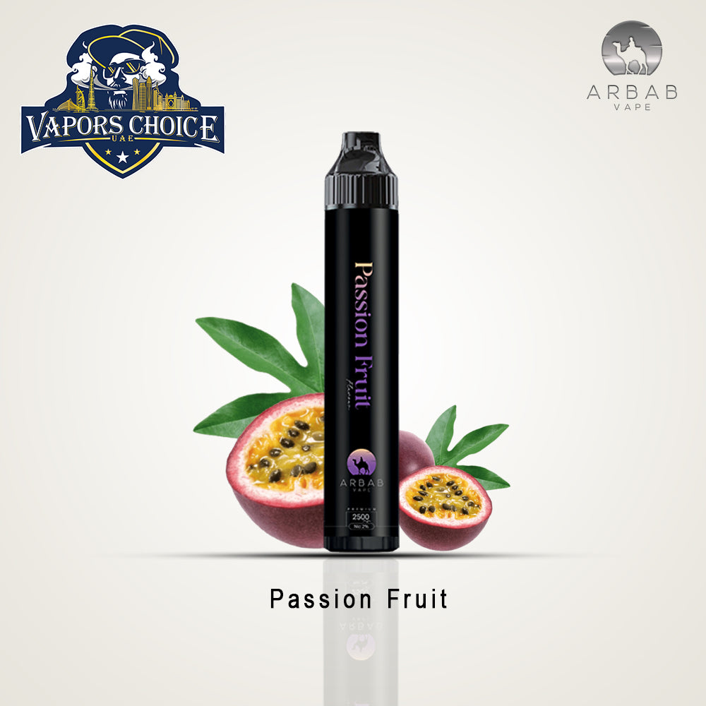 Arbab Vape (20mg) 2500 PUFFS - DISPOSABLE VAPE Passion Fruit UAE Dubai & Ajman