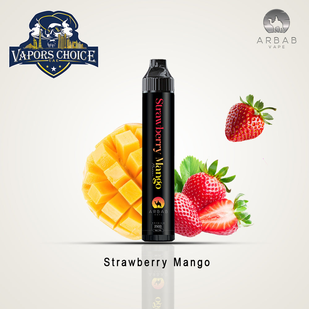 Arbab Vape (20mg) 2500 PUFFS - DISPOSABLE VAPE Strawberry Mango UAE Dubai & Al Ain