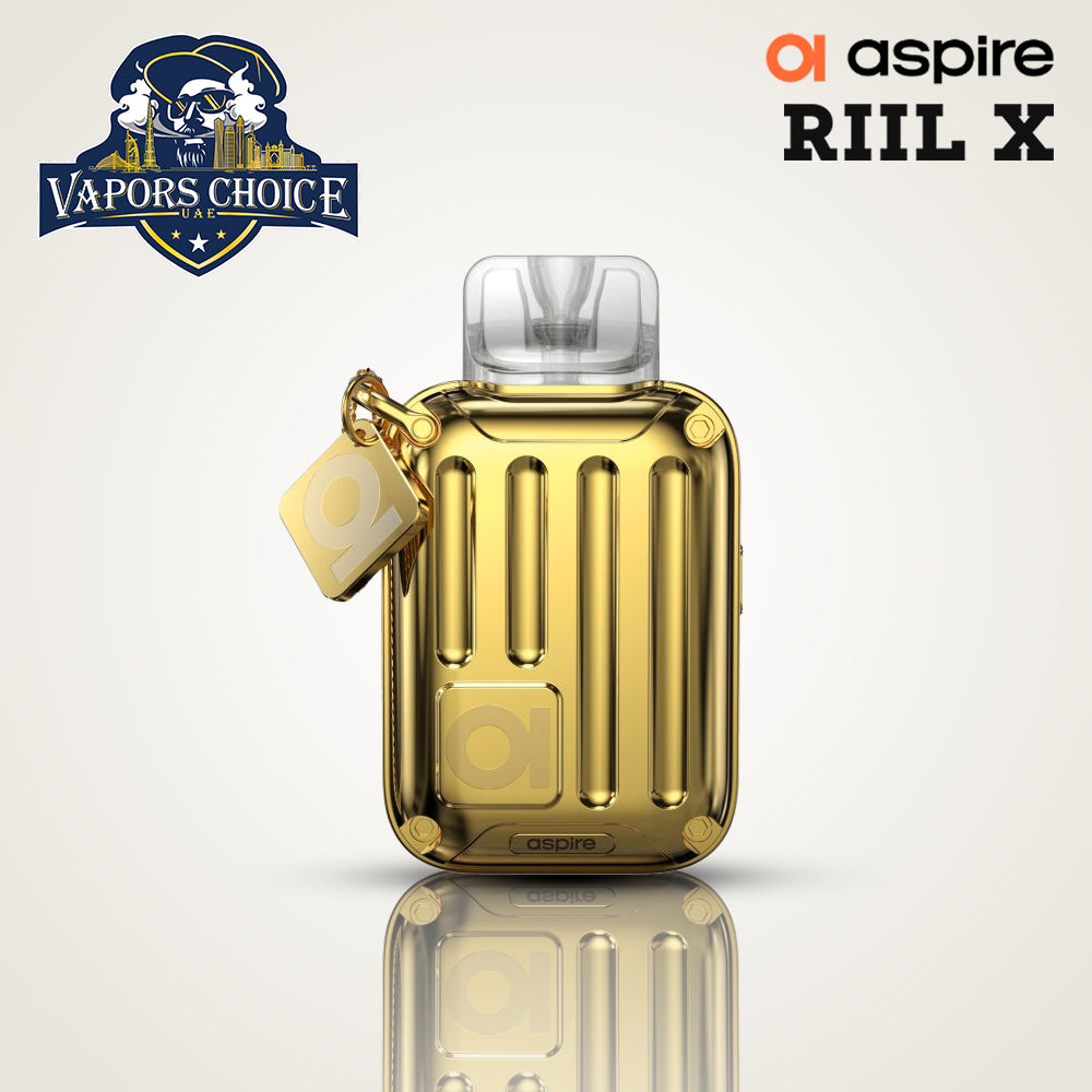 Aspire Riil X Pod Kit 700mAh 24k Gold-Plated & Silver Pure 24k Gold-Plated UAE Abu Dhabi