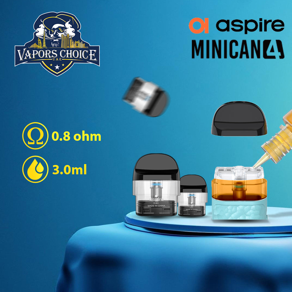 Aspire MINICAN Replacement Pods with Meshed Coil 3ml UAE Abu Dhabi