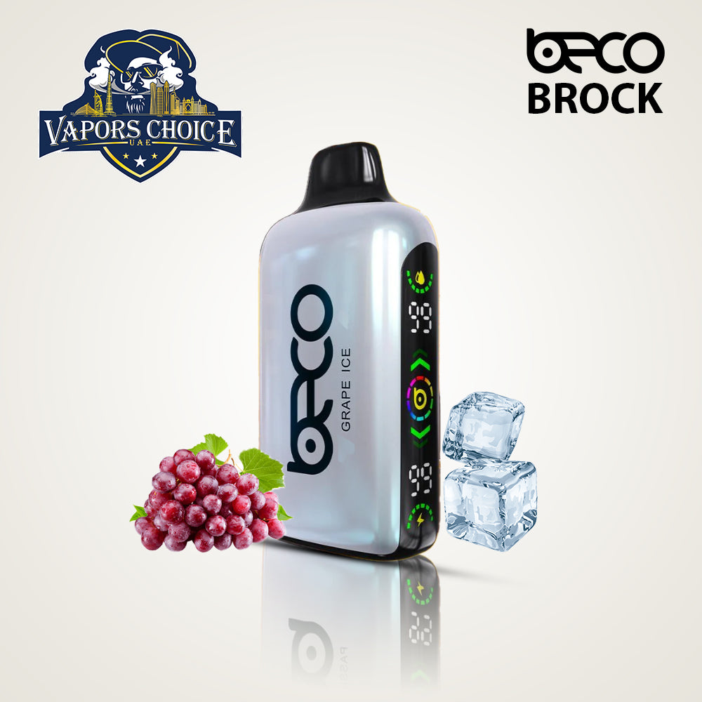 BECO BROCK (20mg) 15000 PUFFS - DISPOSABLE VAPE Grape Ice UAE Umm Al Khaimah