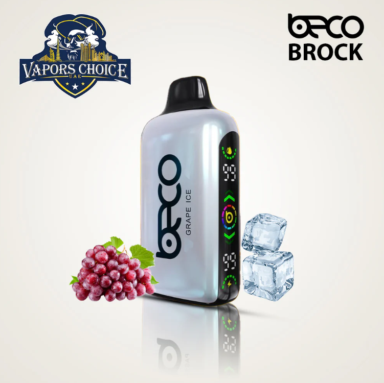 BECO BROCK (20mg) 15000 PUFFS - DISPOSABLE VAPE Grape Ice UAE Abu Dhabi