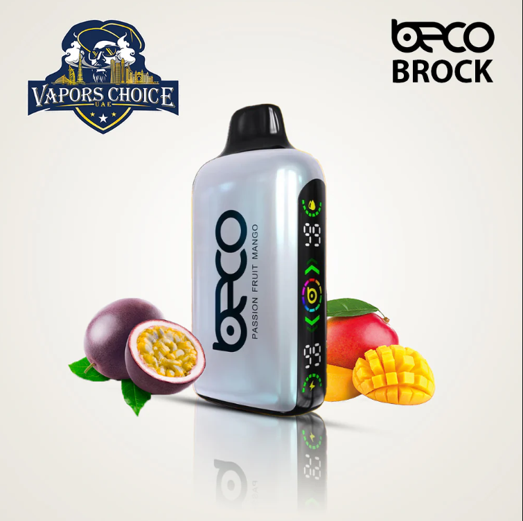 BECO BROCK (20mg) 15000 PUFFS - DISPOSABLE VAPE Passion Fruit Lemon UAE Abu Dhabi