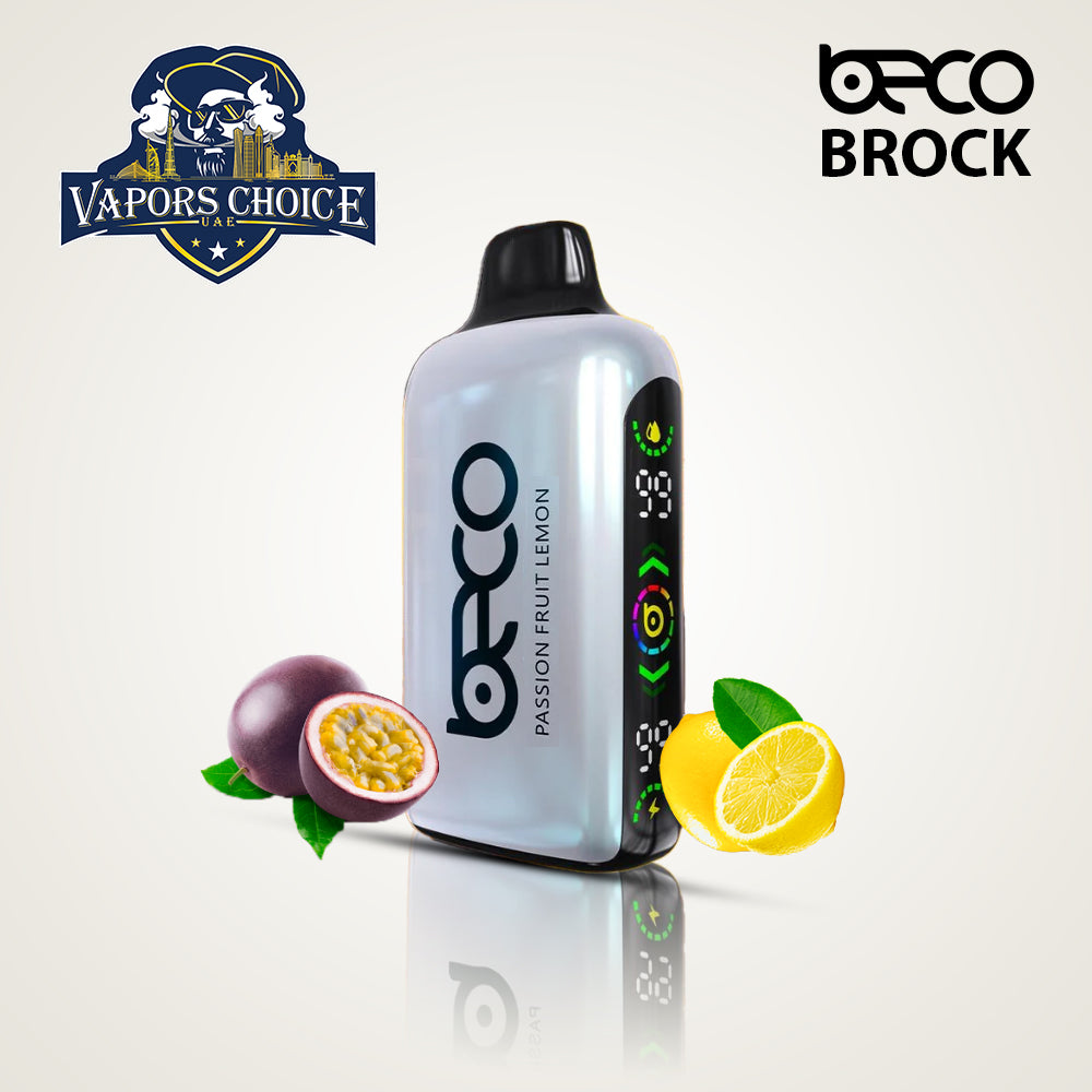 BECO BROCK (20mg) 15000 PUFFS - DISPOSABLE VAPE Passionfruit Lemon UAE Fujairah