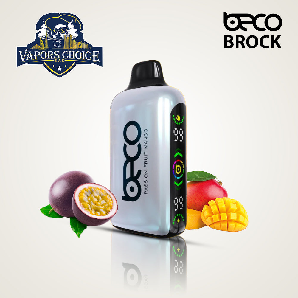 BECO BROCK (20mg) 15000 PUFFS - DISPOSABLE VAPE Passionfruit Mango UAE Abu Dhabi