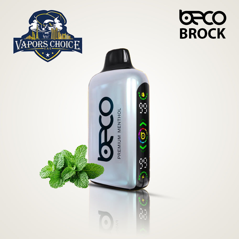 BECO BROCK (20mg) 15000 PUFFS - DISPOSABLE VAPE Premium Menthol UAE Ras Al Khaimah